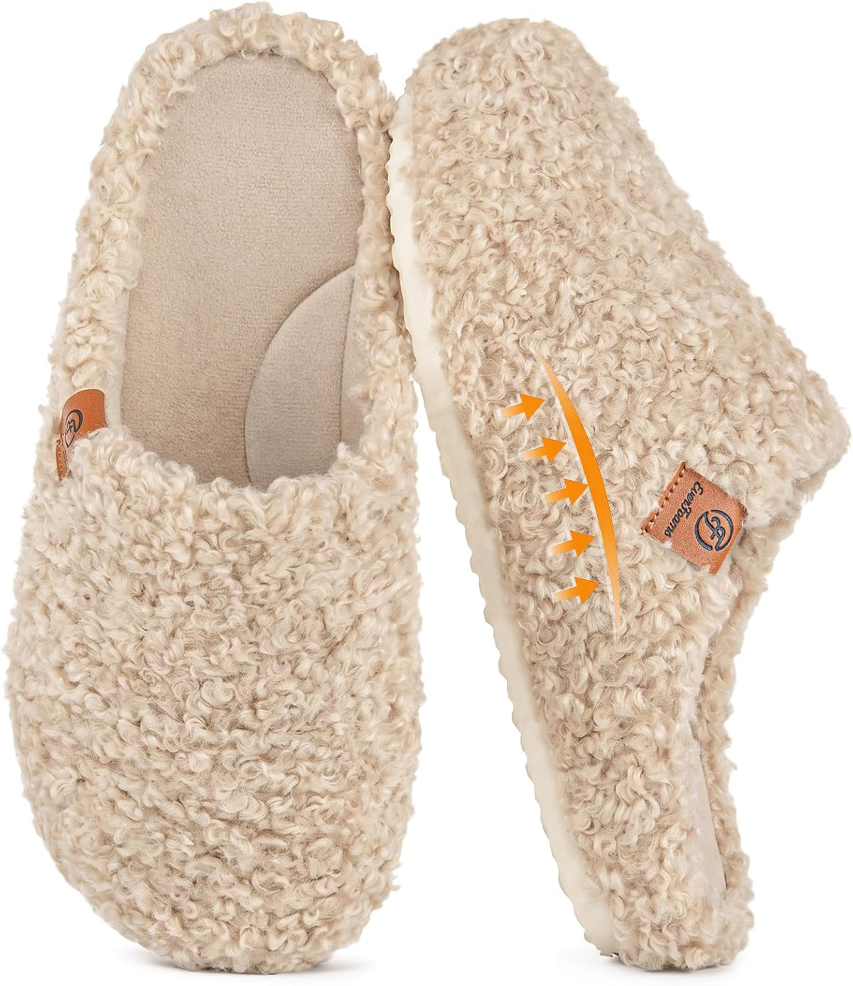 EverFoams Women's Slip on Slippers for Indoor Outdoor
