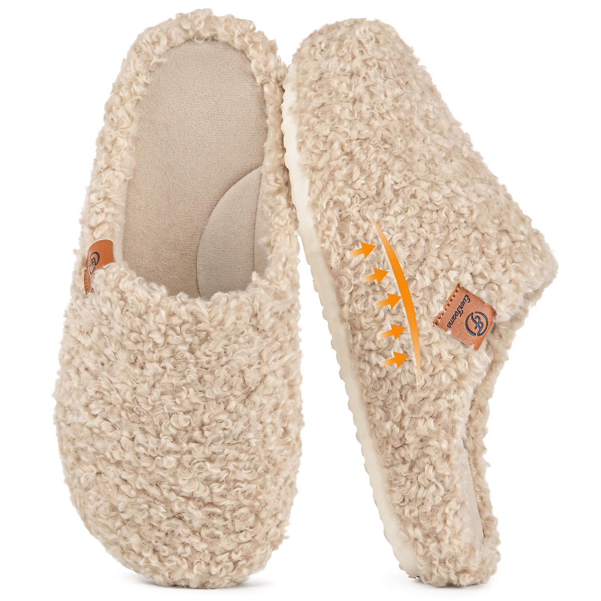 EverFoams Women's Slip on Slippers for Indoor Outdoor