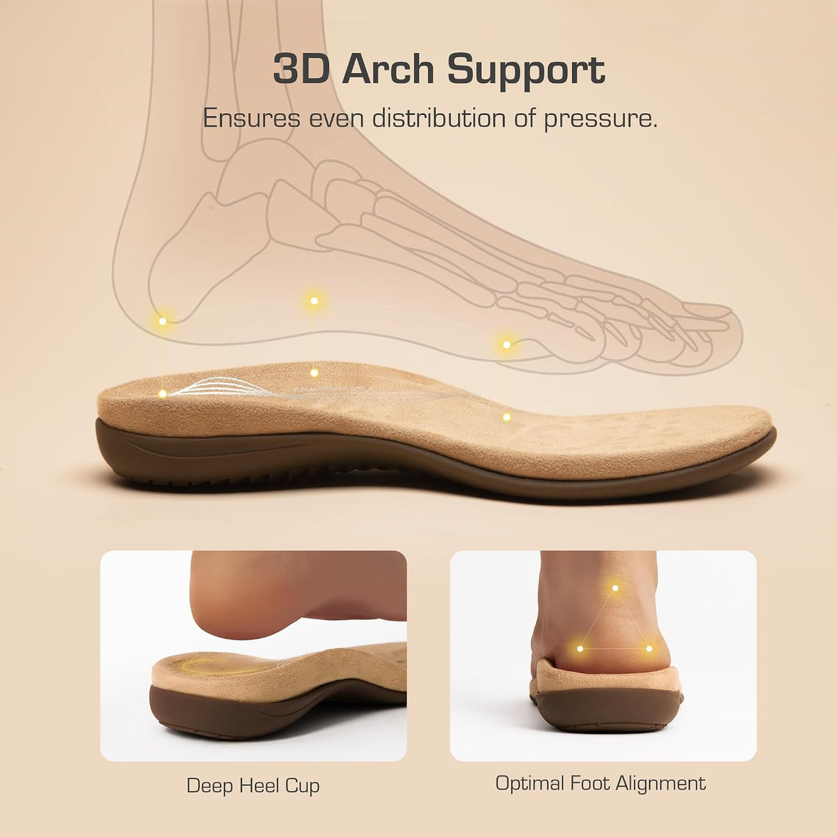 DREAM PAIRS Women's Comfortable Arch Support Flat Sandals