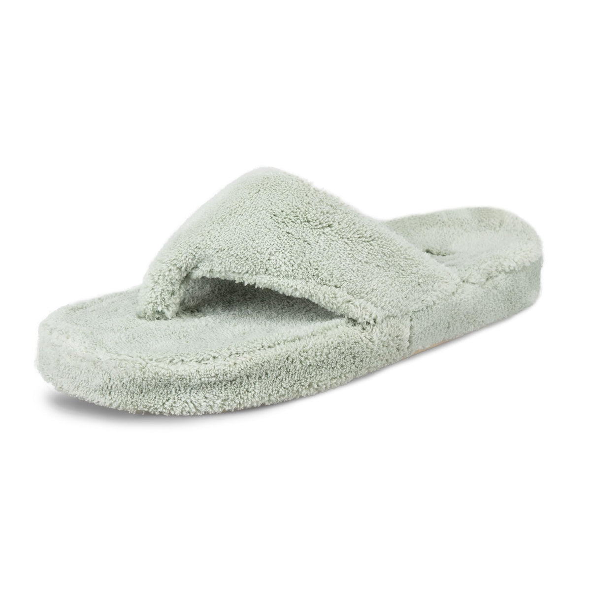 Acorn Women's Spa Thong Slippers with Cloud Contour Comfort - Arch Support and Plush Fluffy Terry Lining, Perfect for Beach, Camping, Poolside, or Bathroom Wear