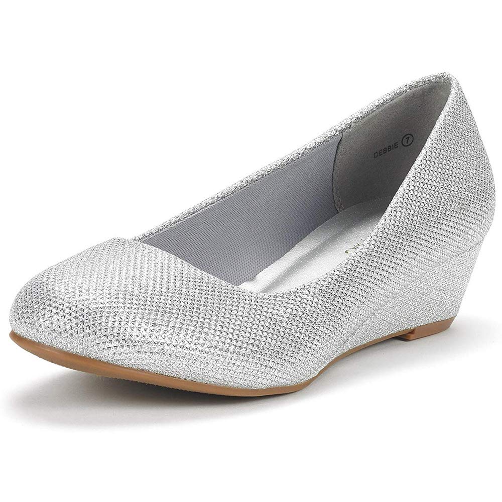 DREAM PAIRS Women's Wedge Heel Dress Pumps