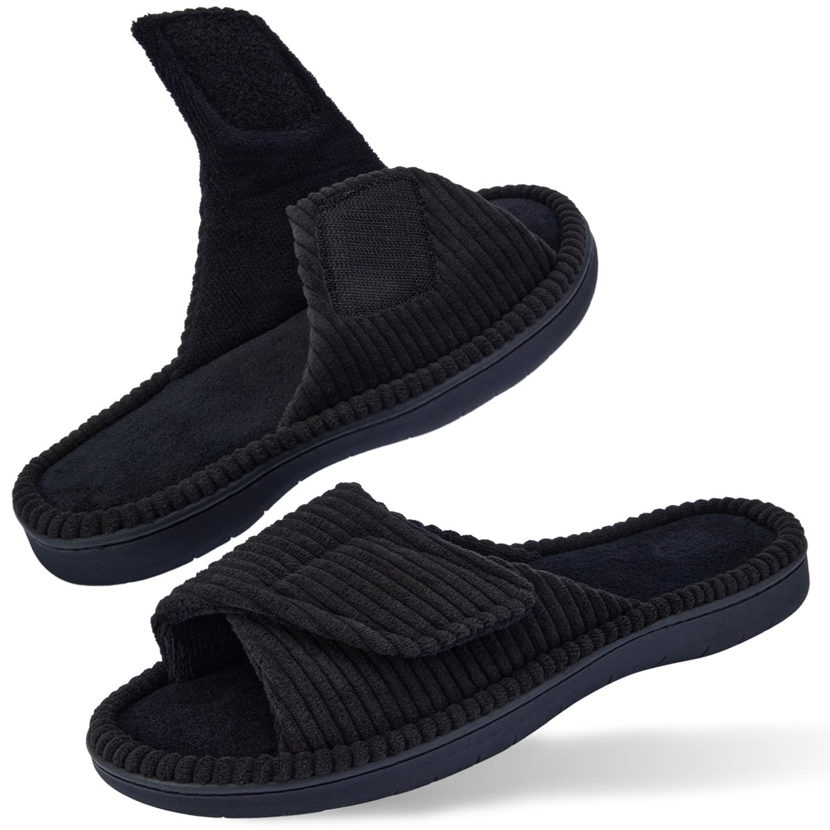 Women's Slippers with Arch Support, Memory Foam Shoes for Plantar Fasciitis