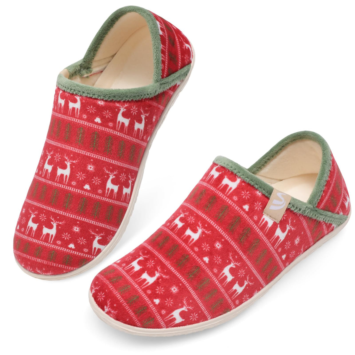 Spesoul Fuzzy House Slippers for Women Men Indoor Closed Back Lightweight Cozy Faux Furry Lining Barefoot House Shoes Slipper Socks for Bedroom Home Office Yoga Outdoor Walking Shoes