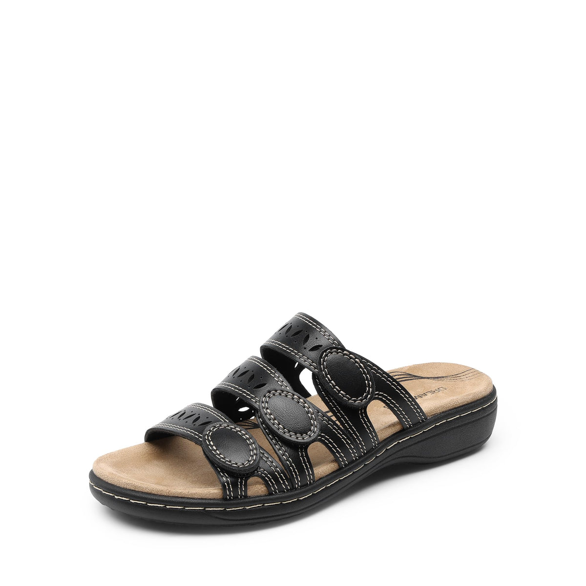 DREAM PAIRS Women's Slide Sandals Slip On Flats Sandals