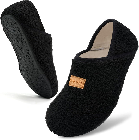 ANLUKE House Slippers for Women Men Fuzzy Socks Indoor/Outdoor