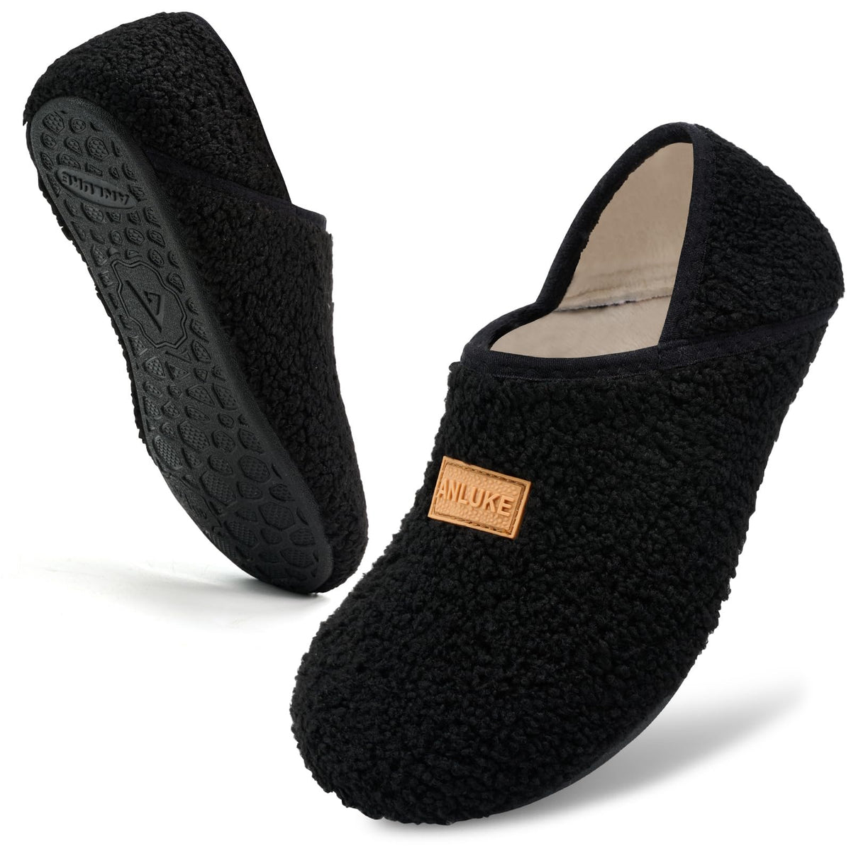 ANLUKE House Slippers for Women Men Fuzzy Socks Indoor/Outdoor