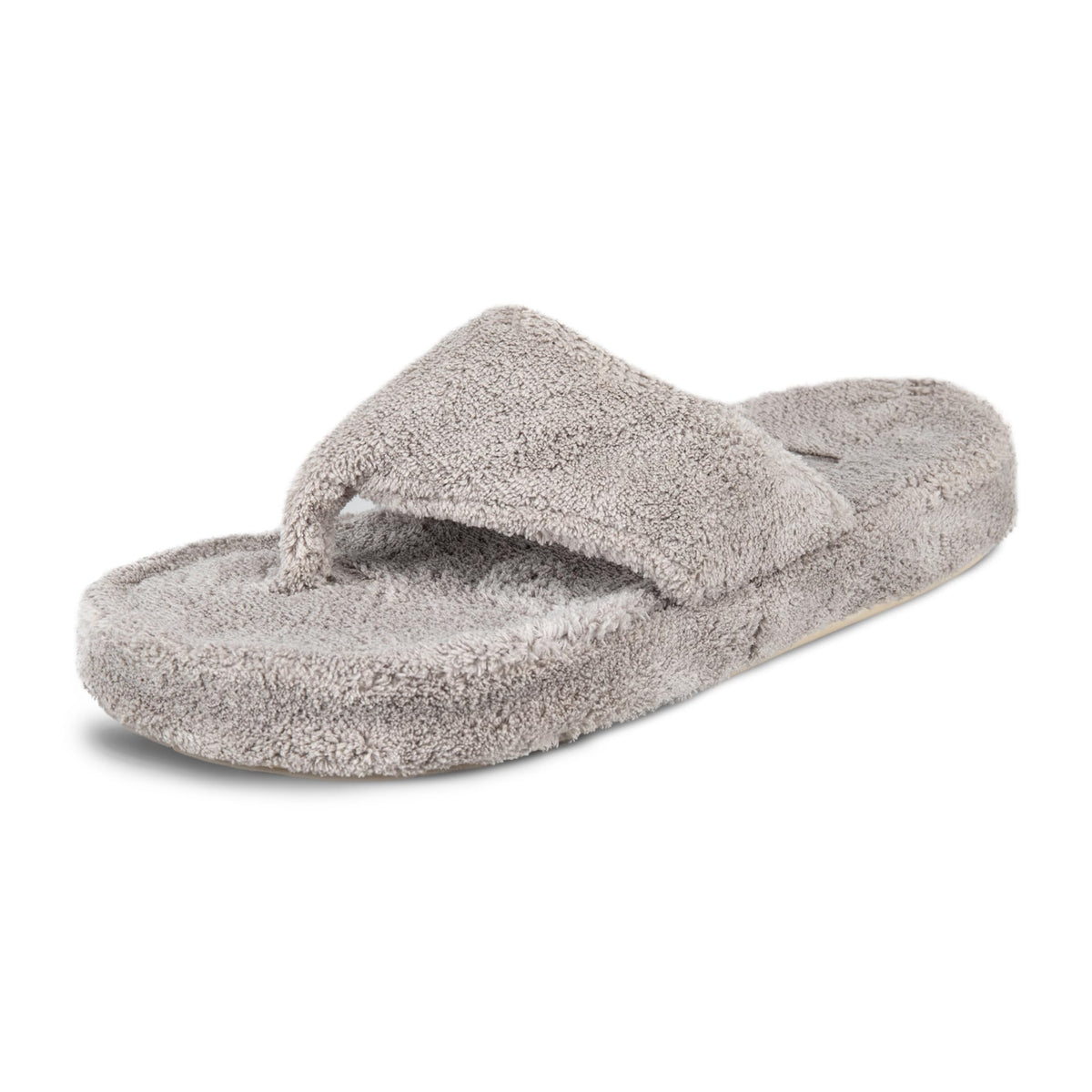 Acorn Women's Spa Thong Slippers with Cloud Contour Comfort - Arch Support and Plush Fluffy Terry Lining, Perfect for Beach, Camping, Poolside, or Bathroom Wear