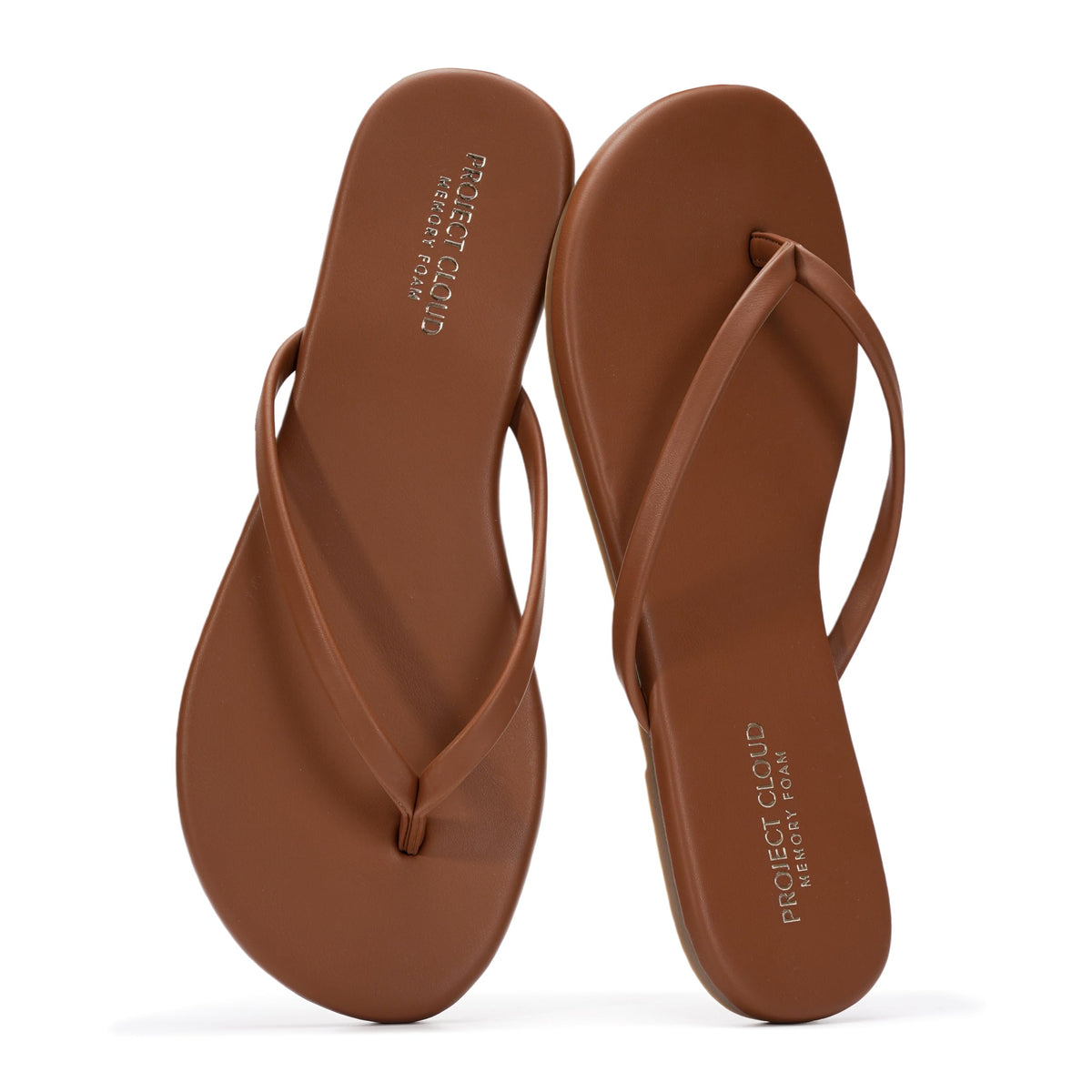 Project Cloud Flip Flops for Women Memory Foam Flats Sandals