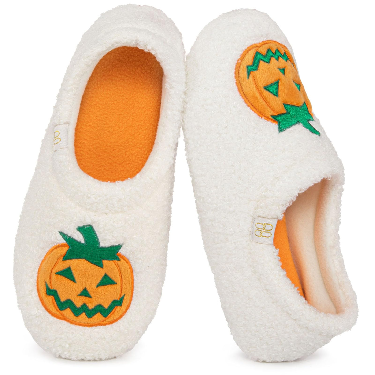 HomeTop Women's Fuzzy Curly Fur Fleece Lining Memory Foam Loafer Slippers