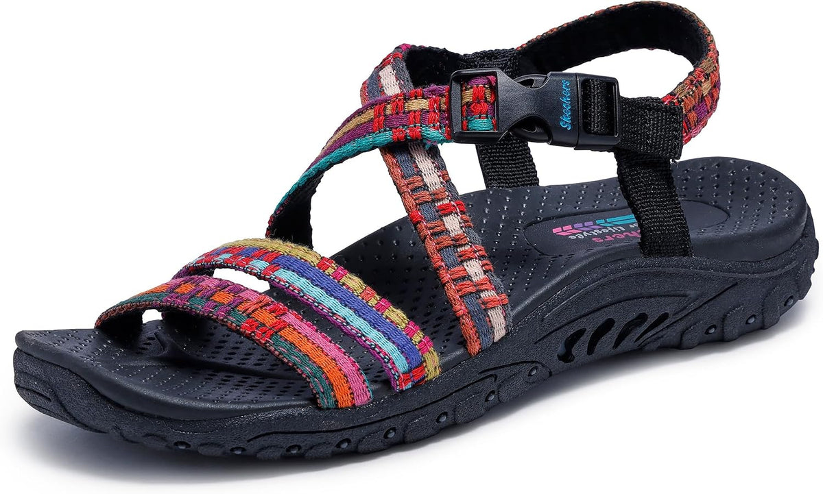 Skechers Women's Reggae Sew Me Boho Slingback Sandal