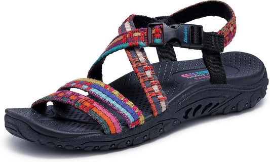 Skechers Women's Reggae Sew Me Boho Slingback Sandal