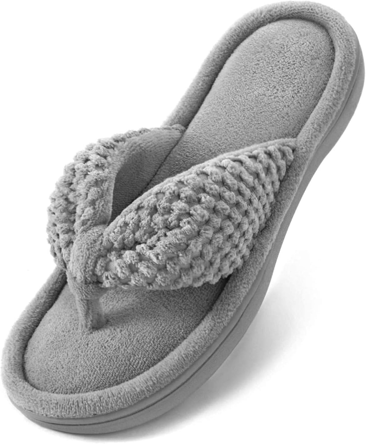 ULTRAIDEAS Women's Popcorn Flip Flop House Slipper with Memory Foam, Gift for Women Mom