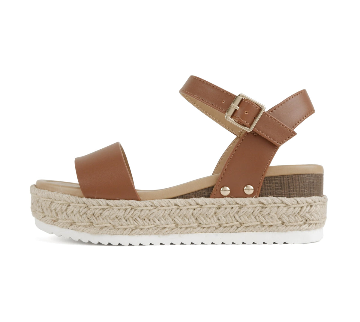 Soda CLIP ~ Women Open Toe Ankle Strap Platform Espadrille Sandal