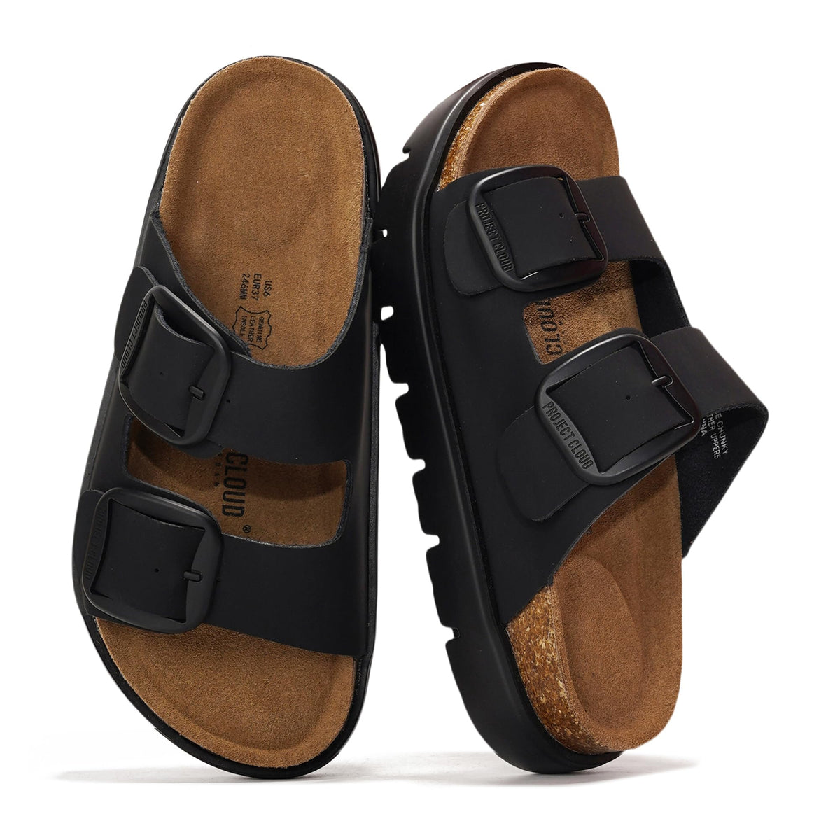 Project Cloud 100% Genuine Leather Platform Sandals Women (Greecechunky)