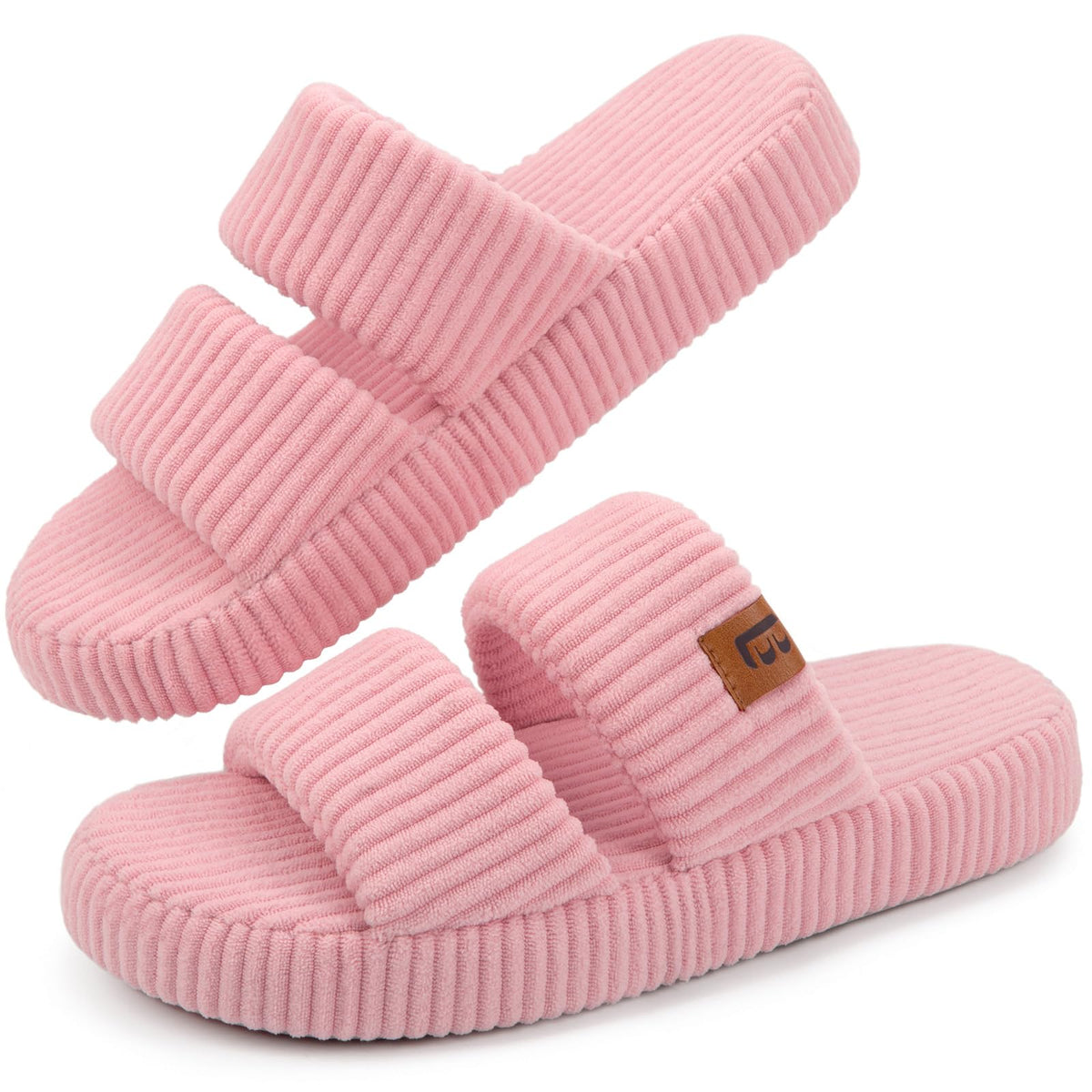 LongBay Slippers for Women Memory Foam Open Toe Indoor House Shoes Gifts