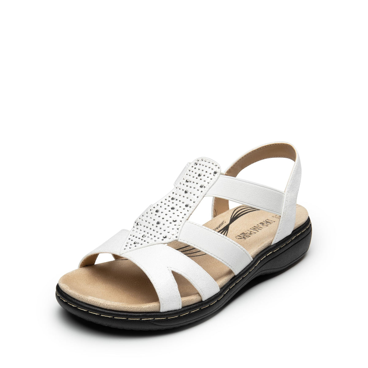 DREAM PAIRS Women's Comfortable Arch Support Flat Sandals