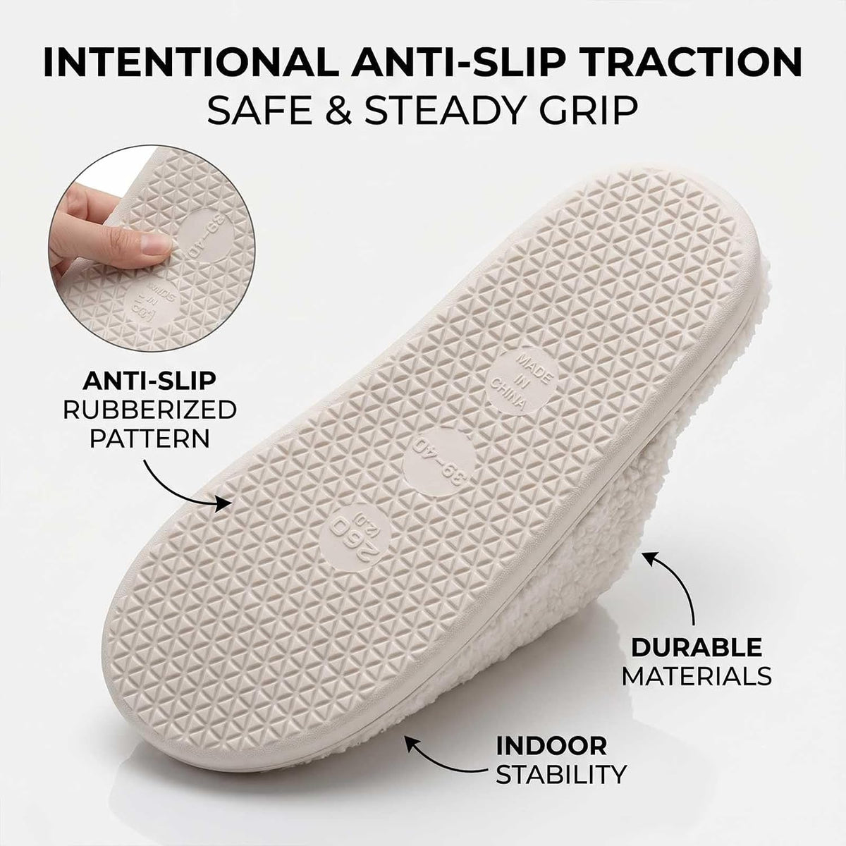 Checkered Slippers for Women and Men - Fuzzy House Slippers with Memory Foam, Comfy Plush Fluffy Indoor House Shoes, Cozy Warm Slip on Bedroom Slippers with Non-Slip Sole