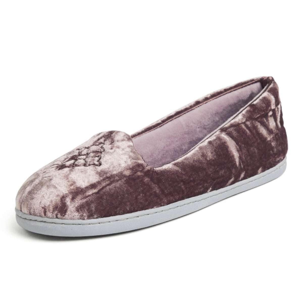 Dearfoams Women's Rebecca Soft Memory Foam Lightweight House Shoes Cozy Loafer with Warm Lining and Wide Widths Slipper