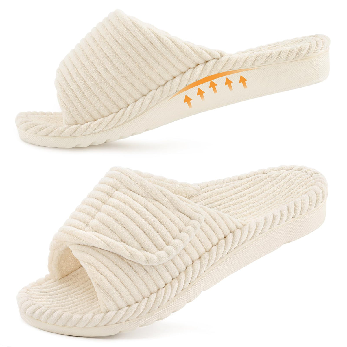 Litfun Orthopedic Slippers for Women Arch Support House Shoes
