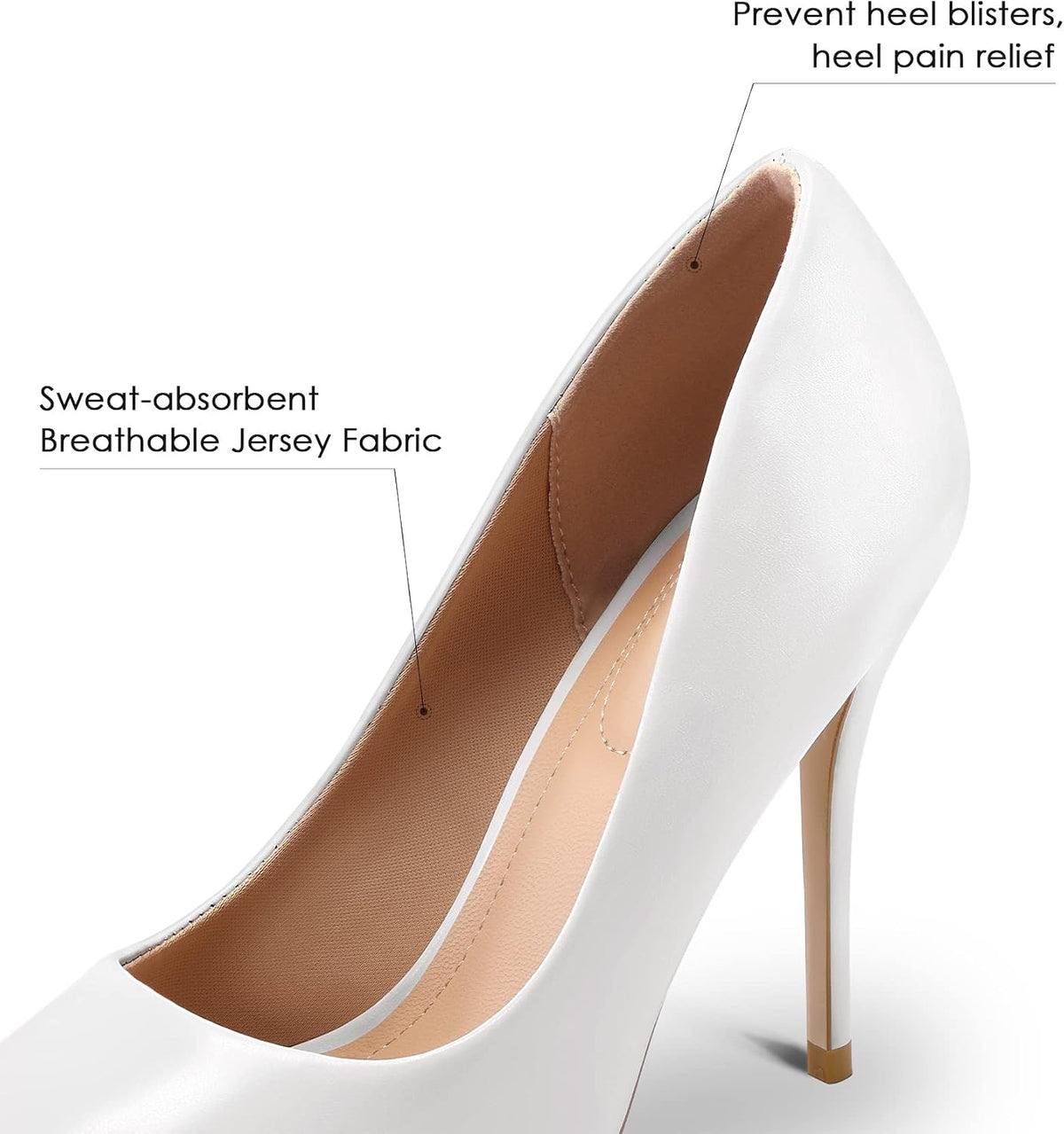 mysoft Women's High Heels Pumps Closed Pointed Toe Stiletto 4IN Dress Shoes
