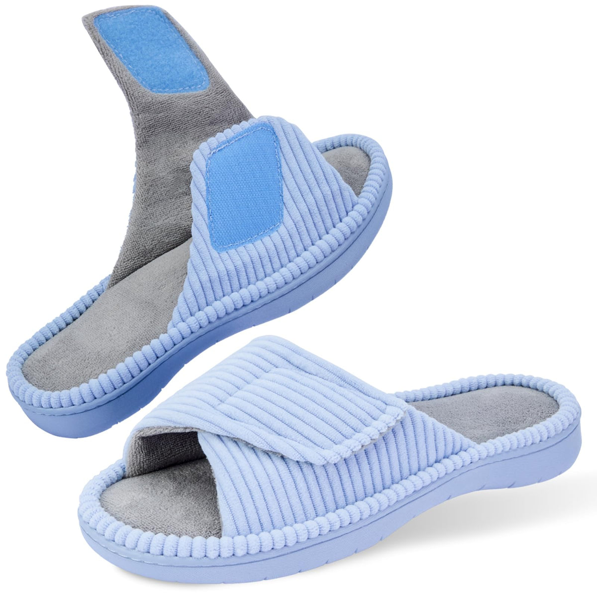 Women's Slippers with Arch Support, Memory Foam Shoes for Plantar Fasciitis