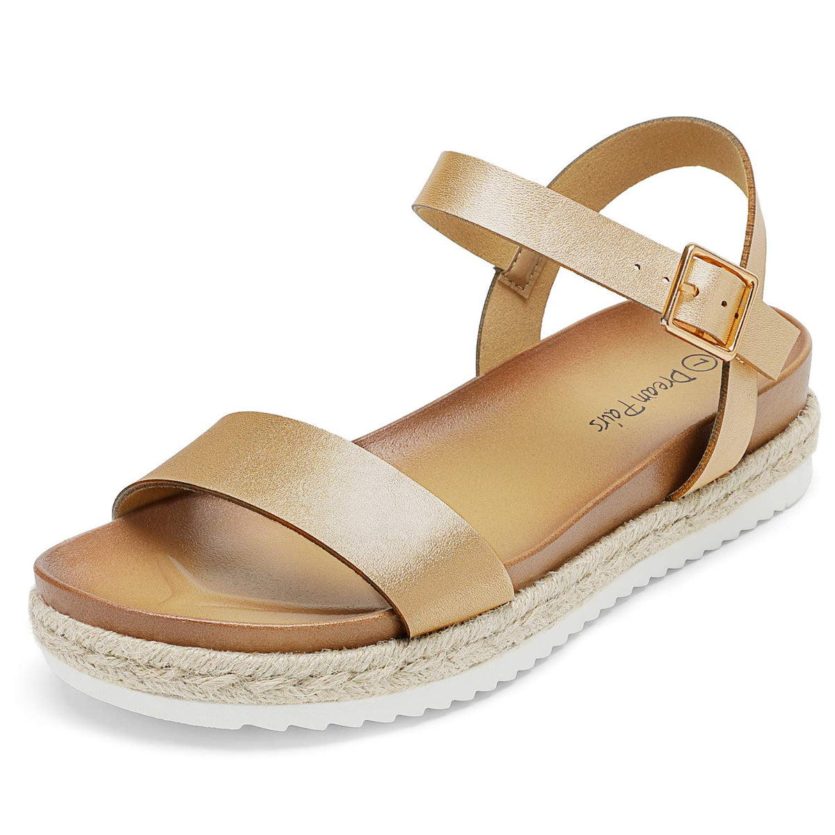 DREAM PAIRS Espadrille Casual Platform Sandals
