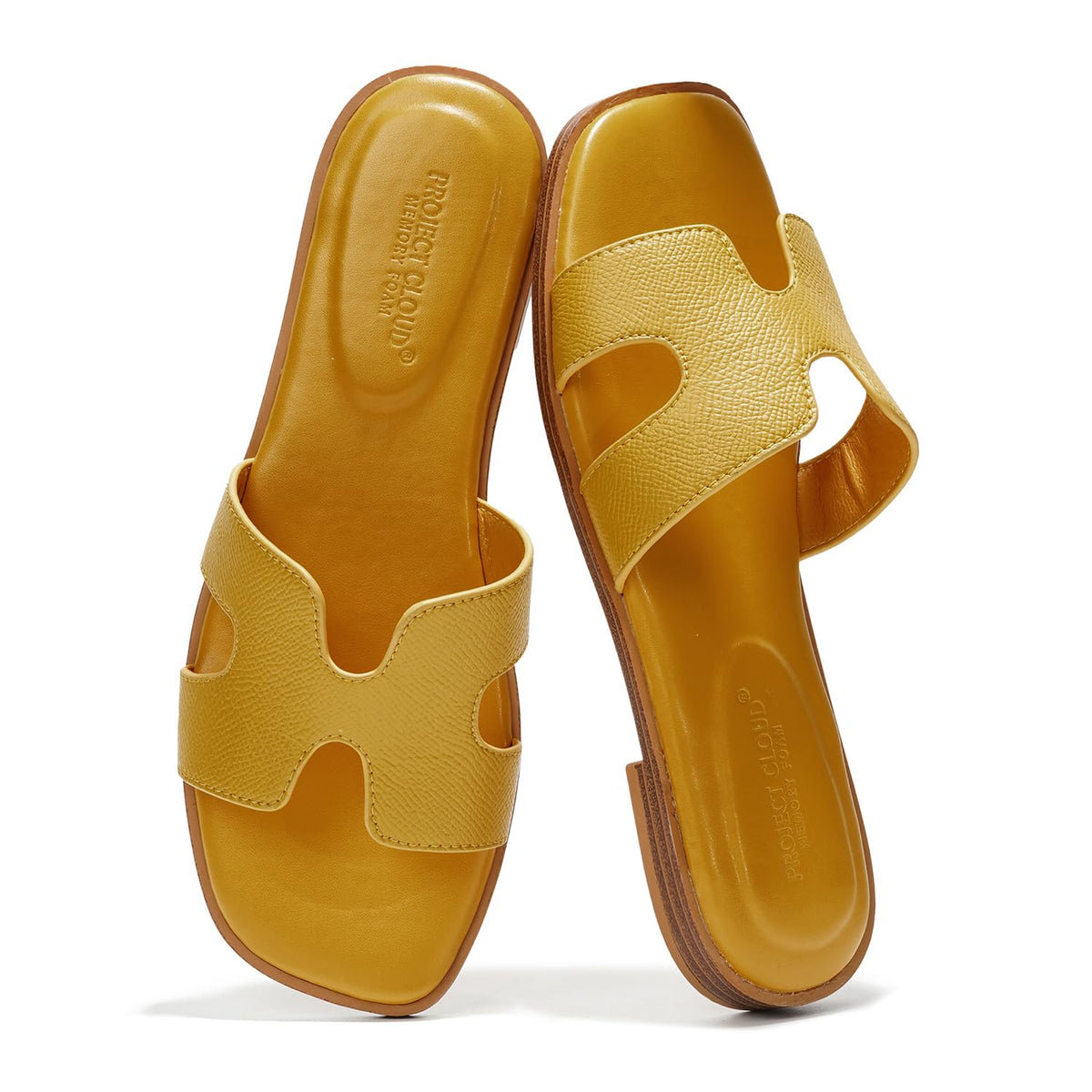 Project Cloud 100% Genuine Leather Sandals Women Flats For Women (Jannel)