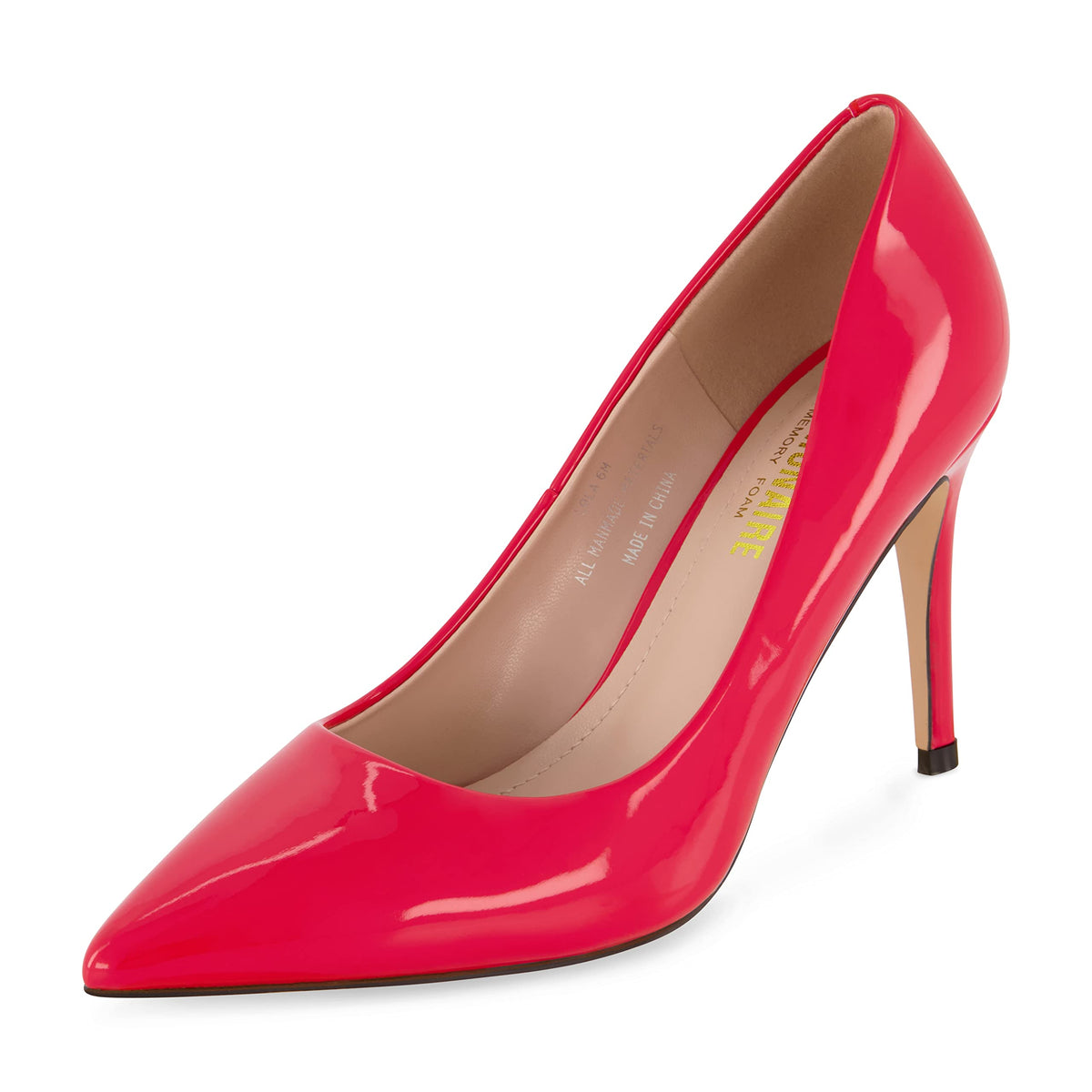 CUSHIONAIRE Lola Dress Pump Heels for Women, Classic Pointed Toe High Heels with Soft Memory Foam and Durable Outsole