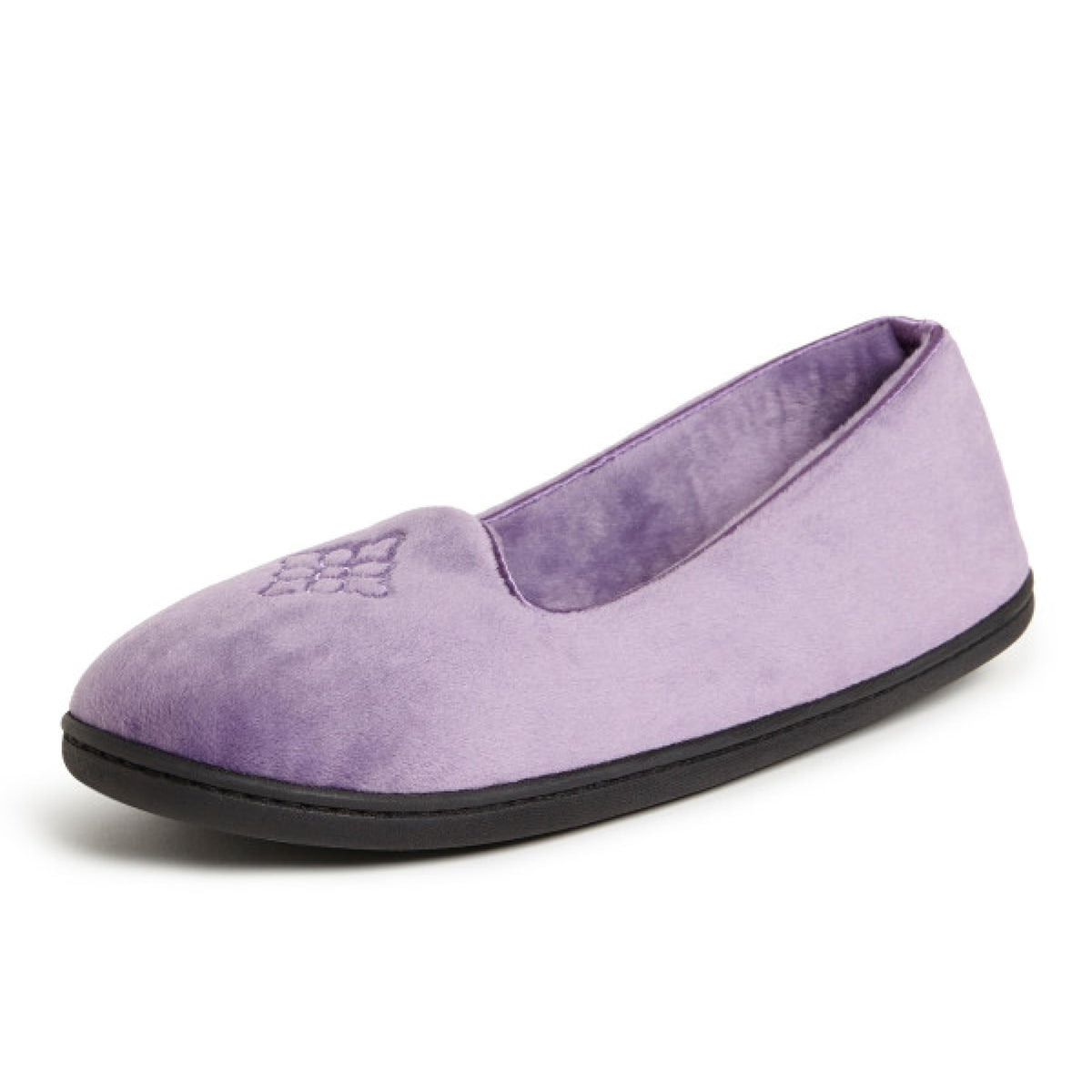 Dearfoams Women's Rebecca Soft Memory Foam Lightweight House Shoes Cozy Loafer with Warm Lining and Wide Widths Slipper