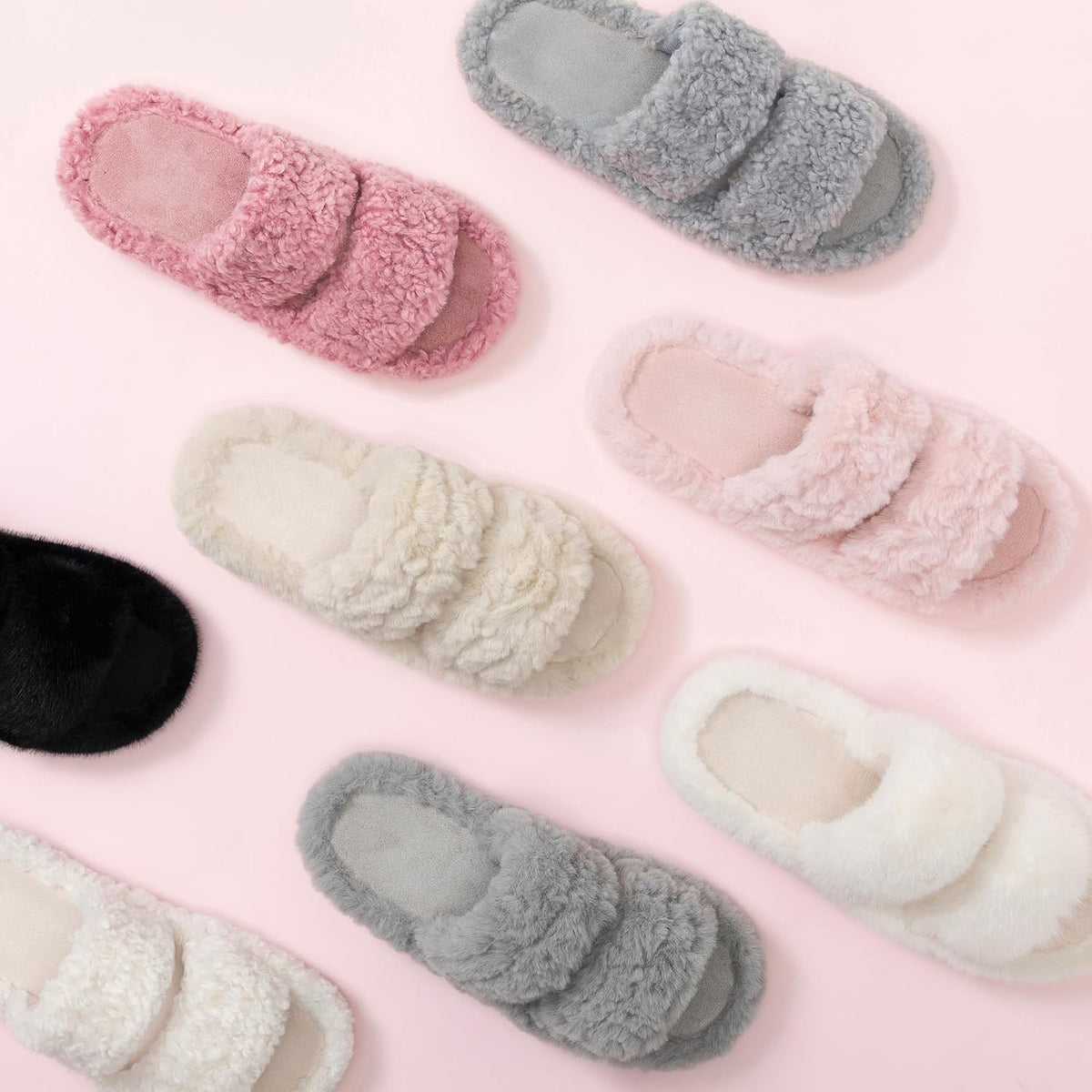 RockDove Women's Pluffie Open Toe Slippers