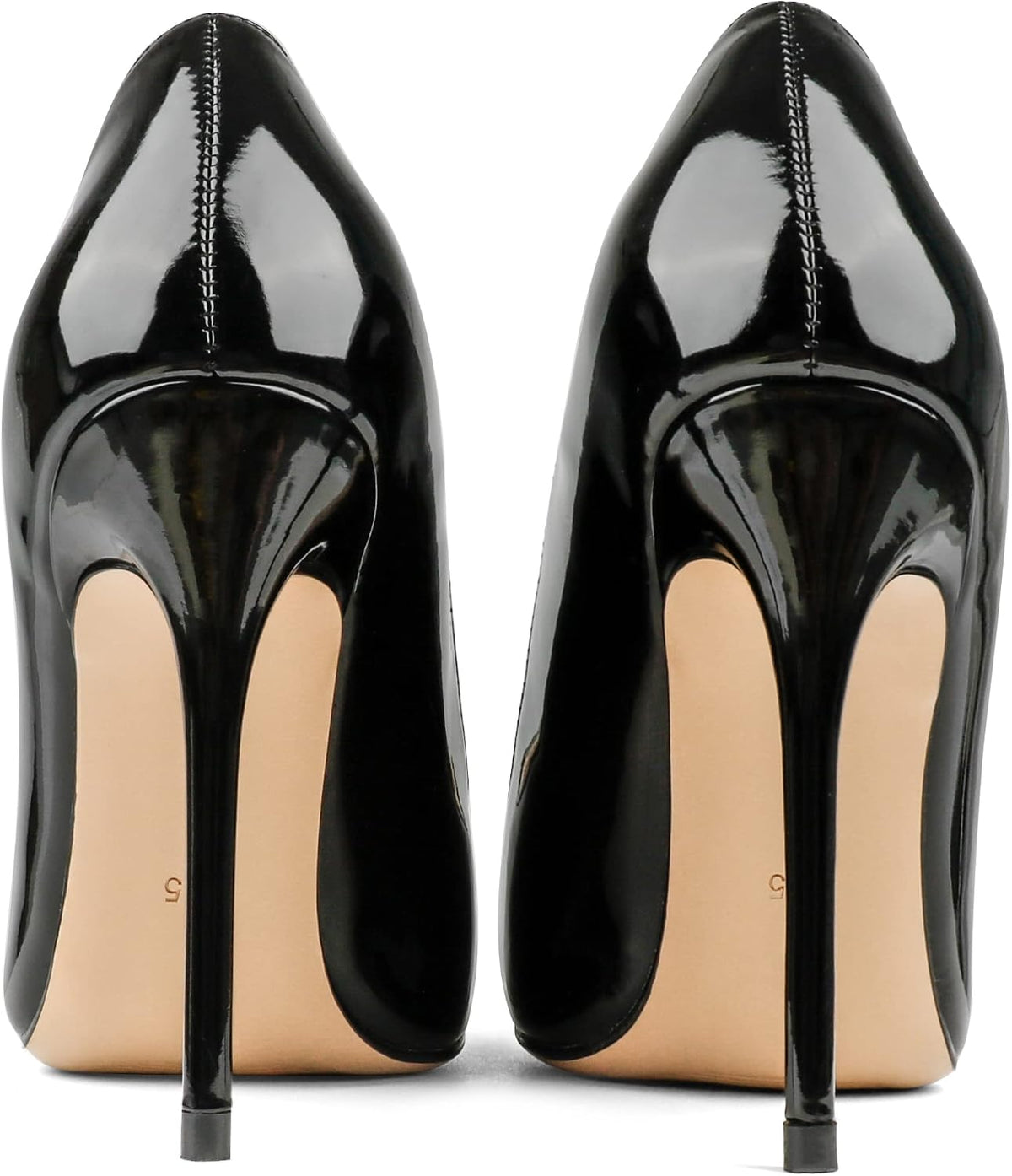 COLETER Women's 4 Inch Pumps Pointed Toe Dress Shoes Slip On Stiletto Pumps