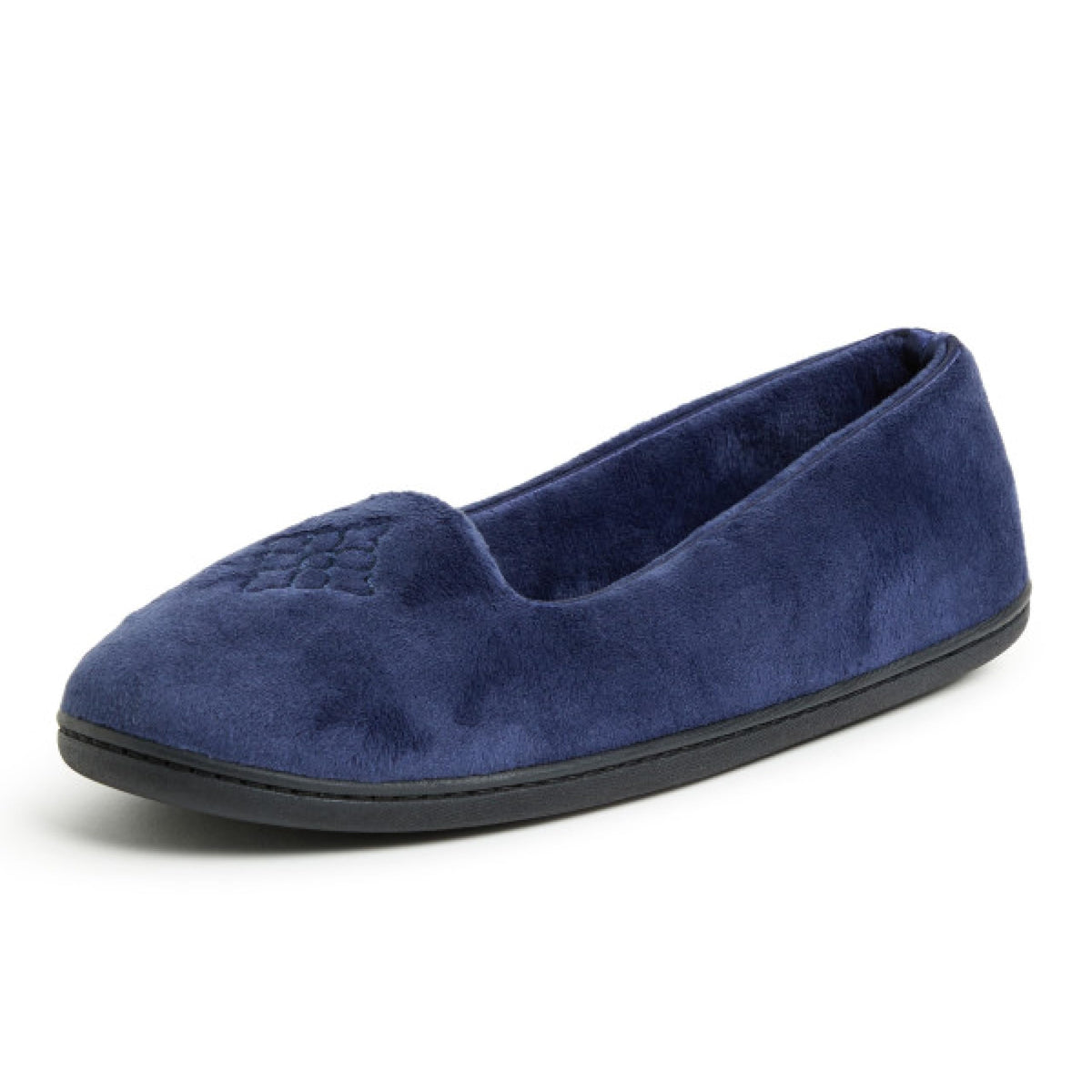 Dearfoams Women's Rebecca Soft Memory Foam Lightweight House Shoes Cozy Loafer with Warm Lining and Wide Widths Slipper