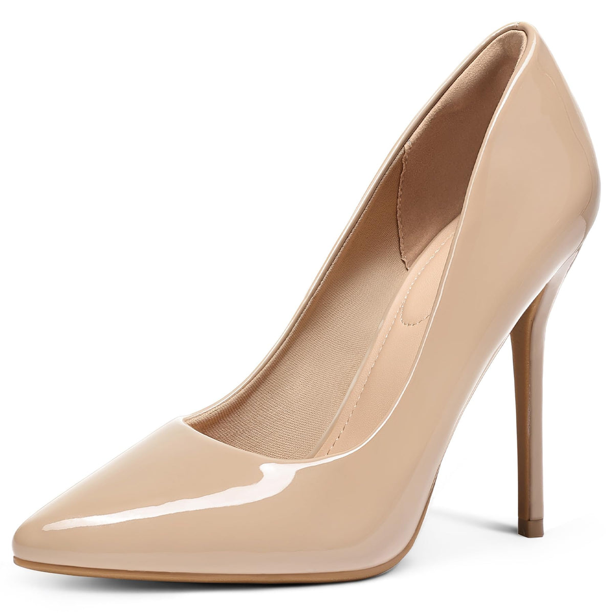 mysoft Women's High Heels Pumps Closed Pointed Toe Stiletto 4IN Dress Shoes