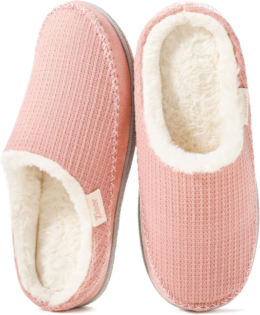 Zizor Women's Fuzzy House Slippers Memory Foam Indoor