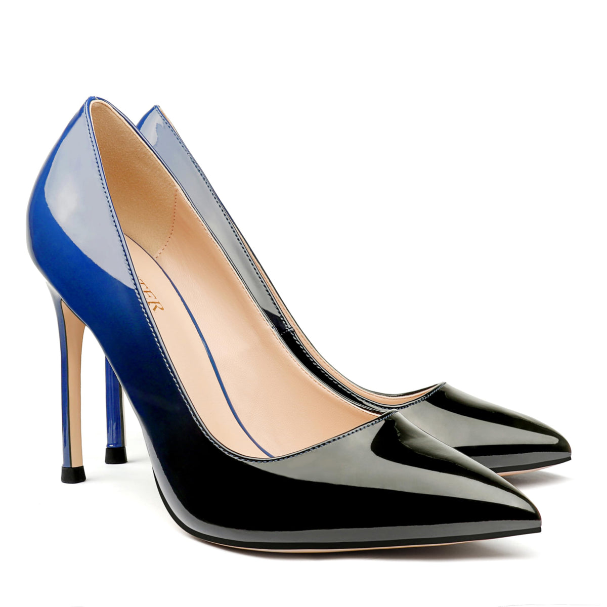 COLETER Women's 4 Inch Pumps Pointed Toe Dress Shoes Slip On Stiletto Pumps