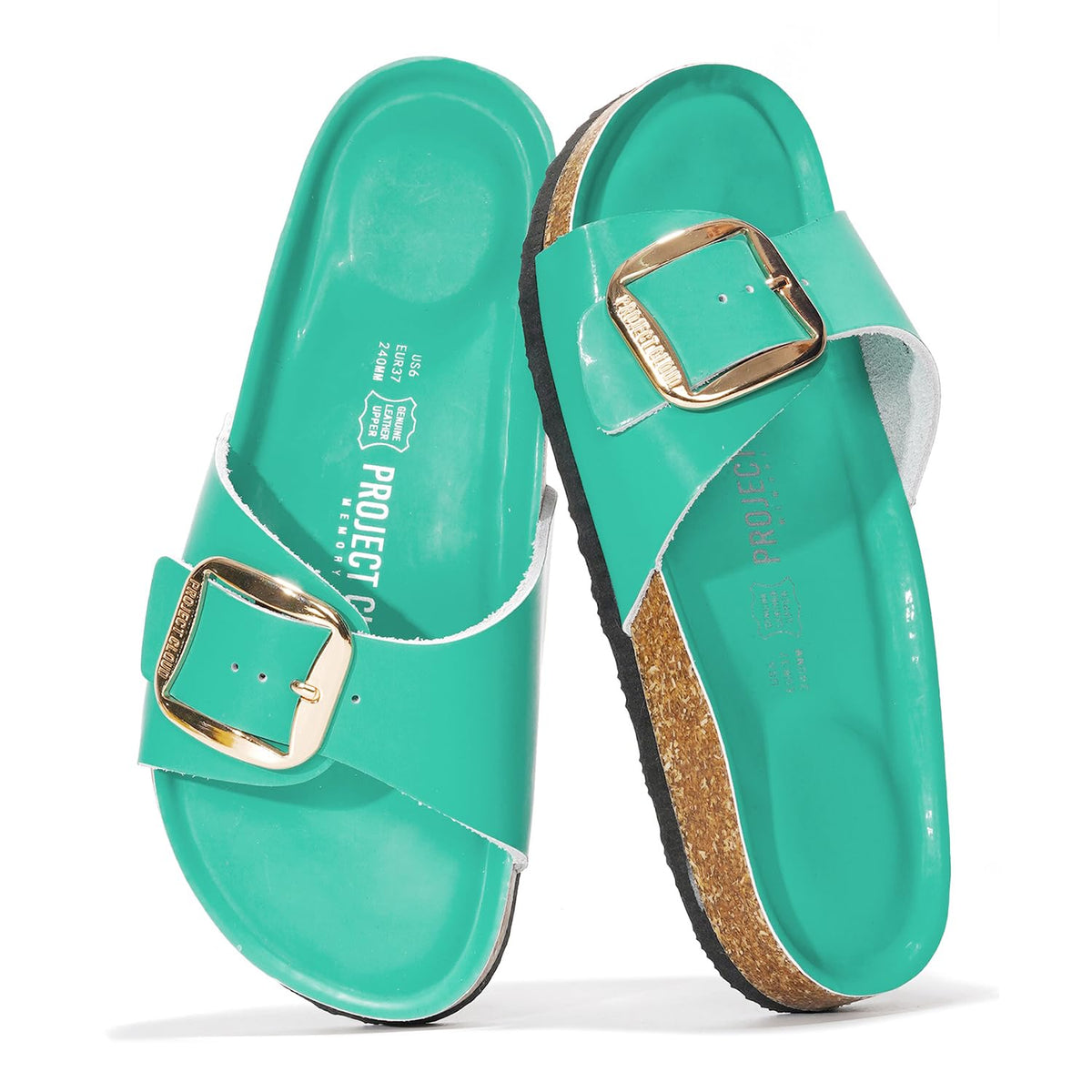 Project Cloud 100% Genuine Leather Sandals Women Comfortable Womens Slides