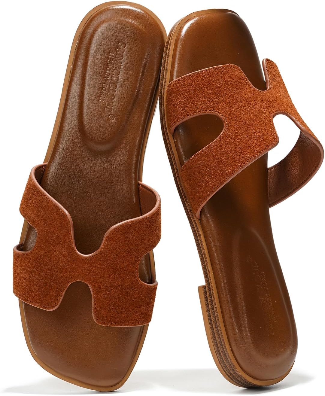 Project Cloud 100% Genuine Leather Sandals Women Flats For Women (Jannel)