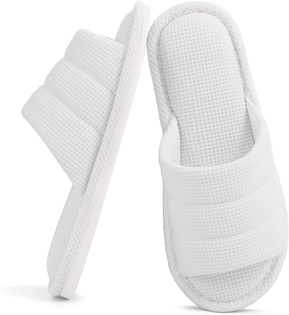 shevalues Summer House Slippers for Women Men Waffle Indoor Slippers