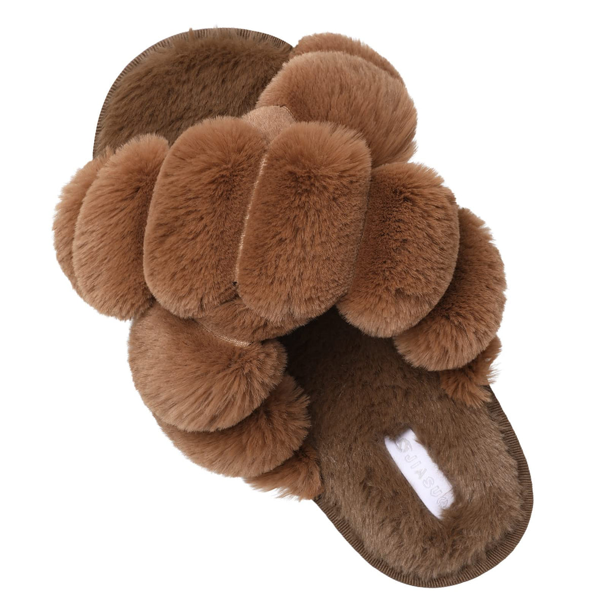JIASUQI Womens Slippers Fuzzy Fluffy House Slippers for Women House Shoes