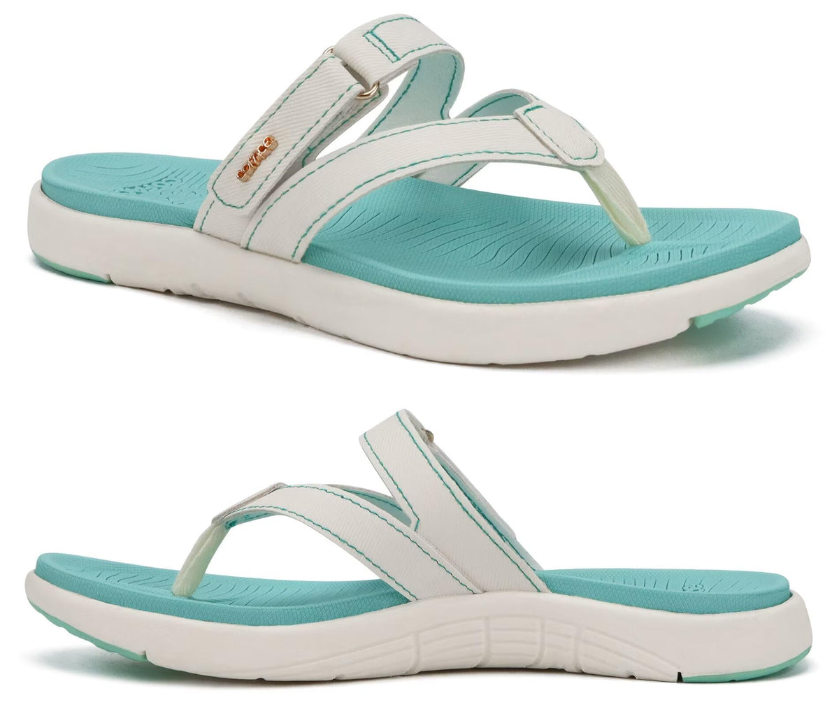 COFACE Womens Orthopedic Flip Flops Arch Support Yoga Walking Thong Sandals