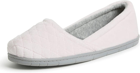 Dearfoams Women's Microfiber Velour A-Line Flat