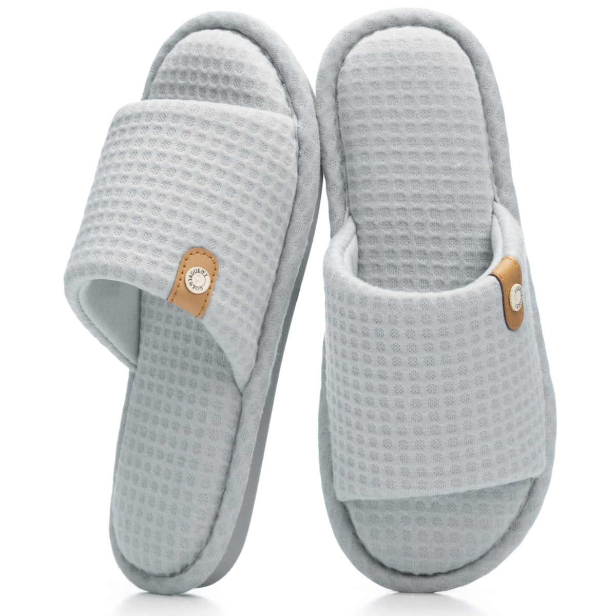 GOEWY Open Toe Slippers for Women Memory Foam House Shoes indoor outdoor