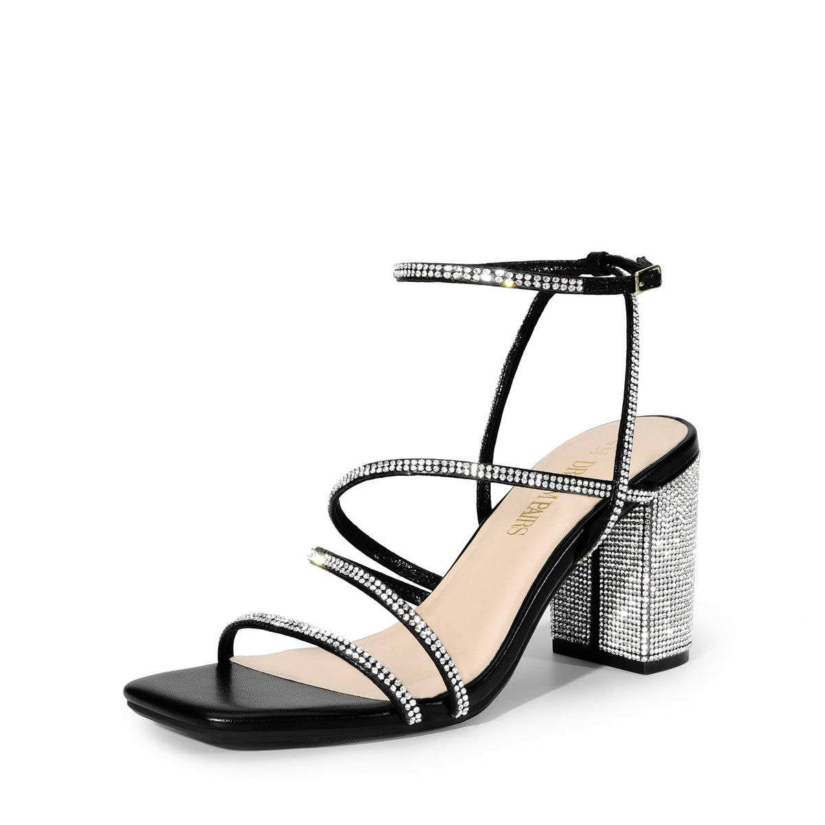 DREAM PAIRS Women's Chunky Heel Sandal
