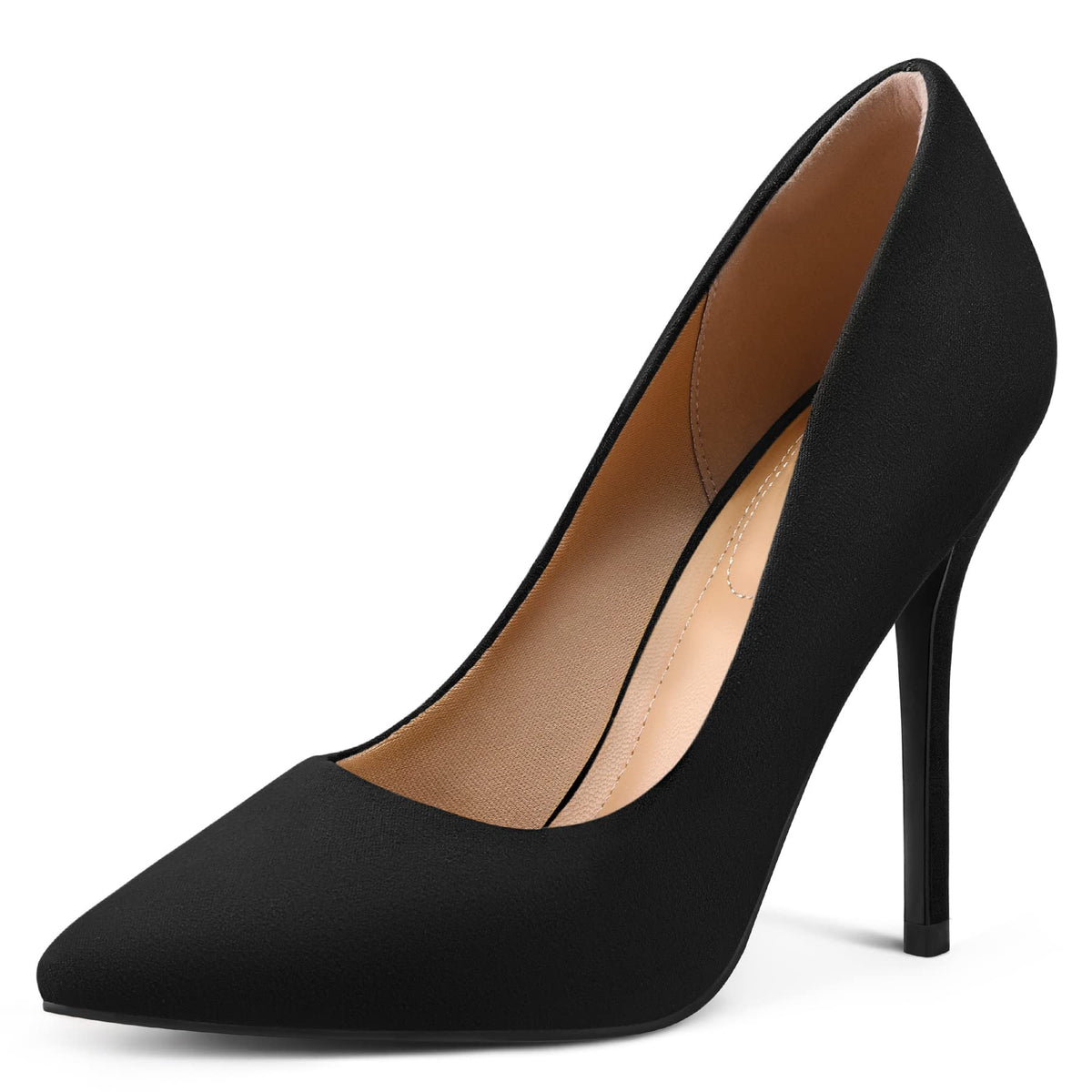 mysoft Women's High Heels Pumps Closed Pointed Toe Stiletto 4IN Dress Shoes