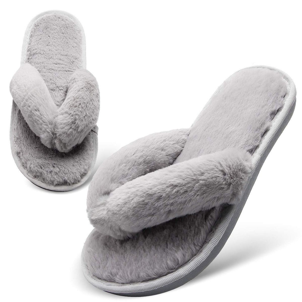 JOINFREE Women's Bedroom Slippers Comfort Four Season Classy Indoor Spa Slide Shoes