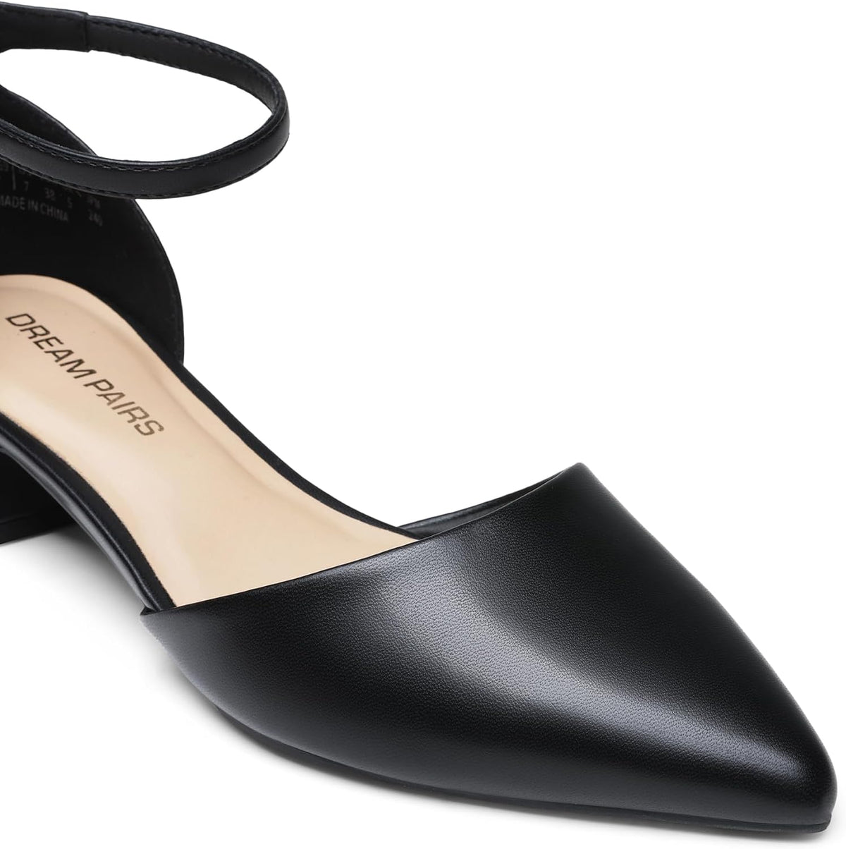 DREAM PAIRS Women's Low Heel Pointed Toe Dress Pumps