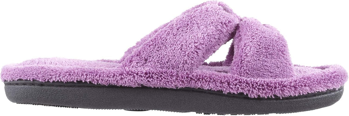 isotoner Women's Microterry X-Slide Slippers with Memory Foam Comfort
