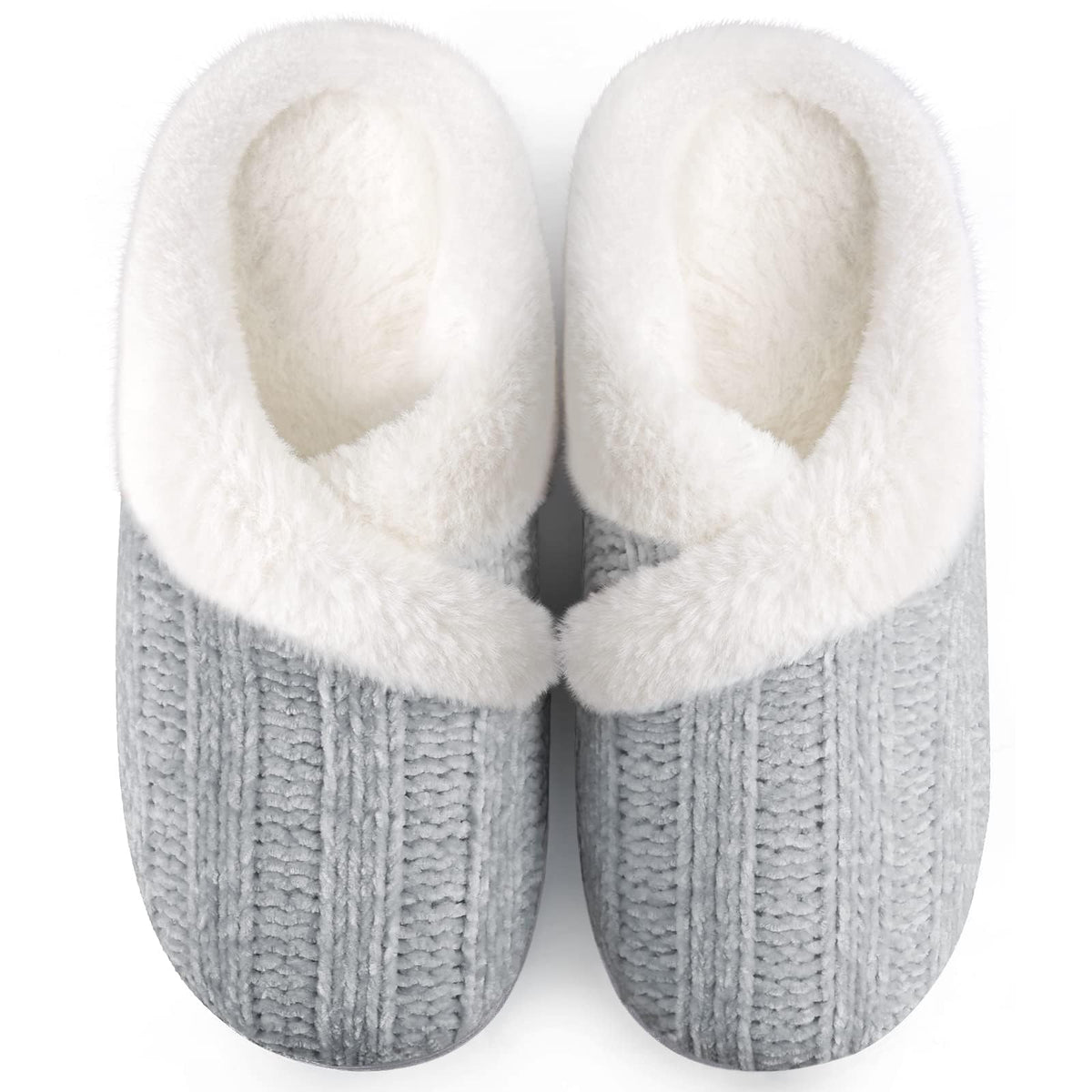 Slippers for Women Fuzzy House Slip on Indoor Outdoor Bedroom Home Shoes