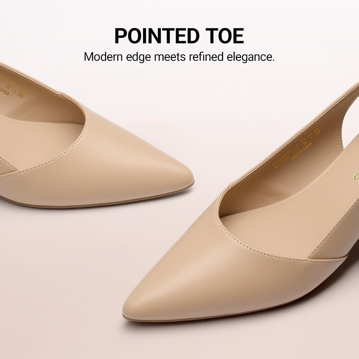 DREAM PAIRS Womens Slingback Chunky Heels Work Shoes
