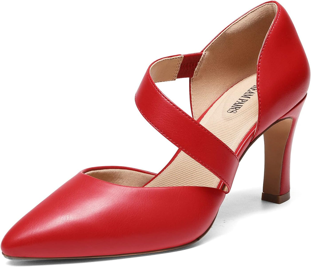 DREAM PAIRS Women's High Heels Comfortable Work Pumps